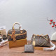Brown Casual Letters Patchwork Zipper Contrast Bags