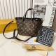 Black Casual Letters Patchwork Contrast Bags