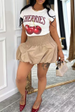 Pink Sexy Solid Color Patchwork Boot Cut High Waist Patchwork Bottoms