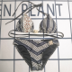 Black Sexy Print Metal Accessories Trim Strap Design Swimwears