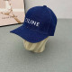 Blue Street Letters Patchwork Contrast Hat