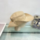Apricot Casual Letters Embroidered Buttons Hat