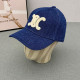 Blue Street Letters Patchwork Contrast Hat