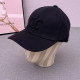 Black Daily Letters Patchwork Hat