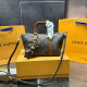 Brown Casual Letters Patchwork Zipper Adjustable Bags