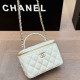 White Casual Solid Color Patchwork Zipper Texture Bags