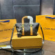 Yellow Casual Letters Patchwork Zipper Adjustable Bags