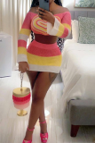 Rose Red Sexy Heart Shaped Off Shoulder Long Sleeve Two Pieces