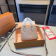 Khaki Casual Letters Patchwork Embossed Adjustable Bags