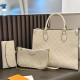 White Casual Letters Patchwork Zipper Embossed Bags