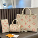 White Daily Letters Patchwork Contrast Bags