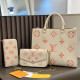 White Casual Letters Patchwork Chains Contrast Bags
