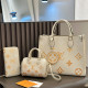 White Casual Letters Gradient Patchwork Zipper Bags