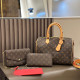 Orange Casual Letters Patchwork Zipper Contrast Bags