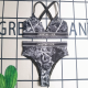 Black Sexy Print Backless Swimwears
