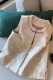 Purple Daily Jacquard Buckle O Neck Tops