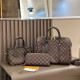 Black Brown Casual Plaid Patchwork Zipper Contrast Bags