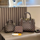 Black Brown Casual Plaid Patchwork Zipper Contrast Bags