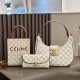 White Casual Letters Patchwork Contrast Bags