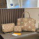 Khaki Casual Letters Patchwork Zipper Contrast Bags