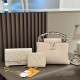 White Daily Letters Patchwork Embossed Bags