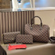Black Brown Casual Plaid Patchwork Zipper Contrast Bags