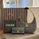 Black Casual Letters Patchwork Contrast Bags