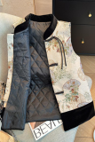 Black Apricot Daily Jacquard Buckle O Neck Tops
