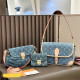 The cowboy blue Street Letters Patchwork Bags