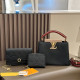 Black Daily Letters Patchwork Embossed Bags