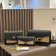 Black Street Solid Color Patchwork Chains Bags