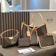 Apricot Casual Letters Patchwork Contrast Bags