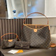 Orange Street Letters Patchwork Contrast Bags