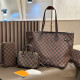 Black Brown Daily Plaid Patchwork Contrast Bags