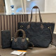 Black Casual Letters Patchwork Zipper Bags