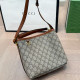 Brown Daily Letters Patchwork Bags