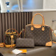 Orange Daily Letters Patchwork Zipper Contrast Bags