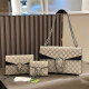 Black Street Letters Patchwork Chains Bags