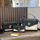 Black And White Casual Letters Metal Accessories Trim Contrast Bags