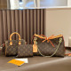Brown Casual Letters Patchwork Chains Bags