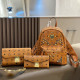 Orange Street Letters Rivets Zipper Bags