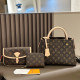 Apricot Casual Letters Patchwork Contrast Bags