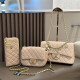 Pink Daily Letters Metal Accessories Trim Texture Bags