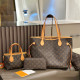 Orange Street Letters Patchwork Zipper Contrast Bags