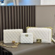 White Daily Letters Metal Accessories Trim Texture Bags