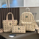 Light Yellow Daily Letters Patchwork Zipper Bags