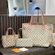 White Grey Daily Plaid Patchwork Contrast Bags