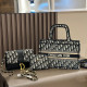 Black And White Casual Letters Patchwork Contrast Bags