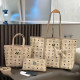 Shallow Yellow Casual Letters Patchwork Zipper Contrast Bags