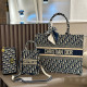 Blue Black Daily Letters Patchwork Contrast Bags